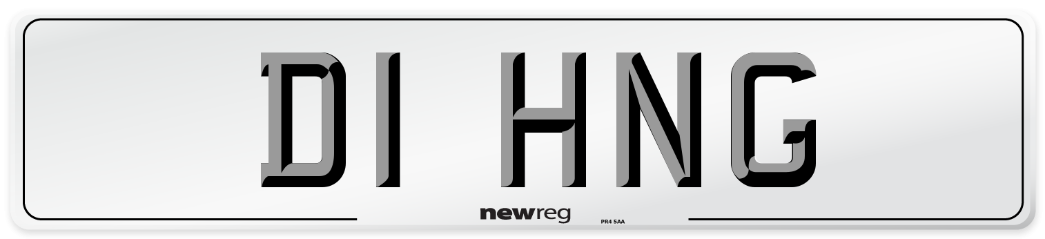 D1 HNG Number Plate from New Reg